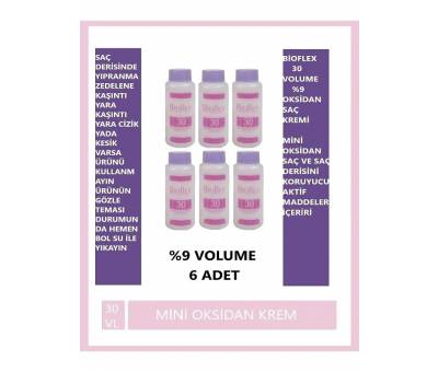 Bioflex 30 Volume %9 Oksidan Saç Kremi X6 Adet